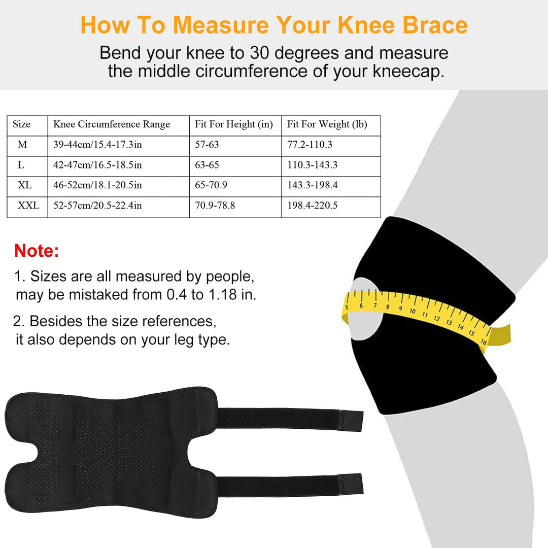 Adjustable Open-Patella Knee Support Brace