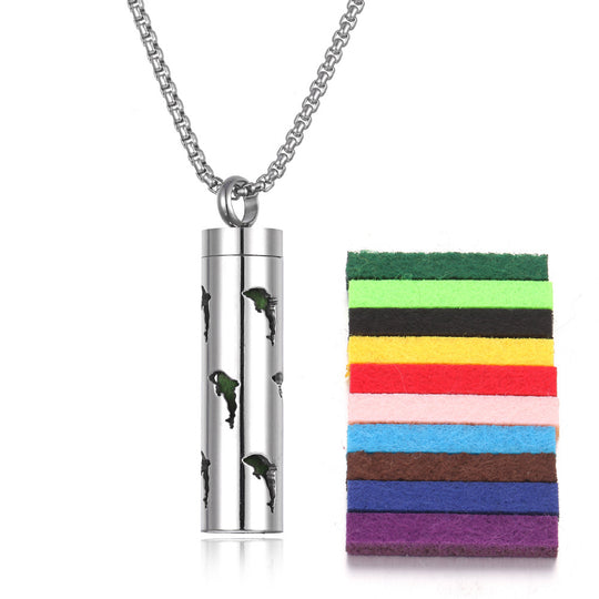 Stainless Steel Aromatherapy Essential Oil Diffuser Necklace