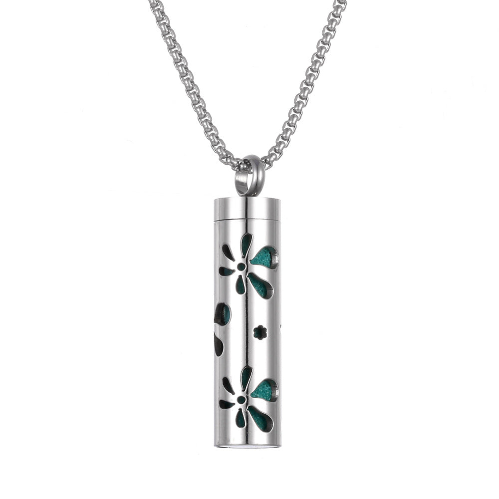 Stainless Steel Aromatherapy Essential Oil Diffuser Necklace