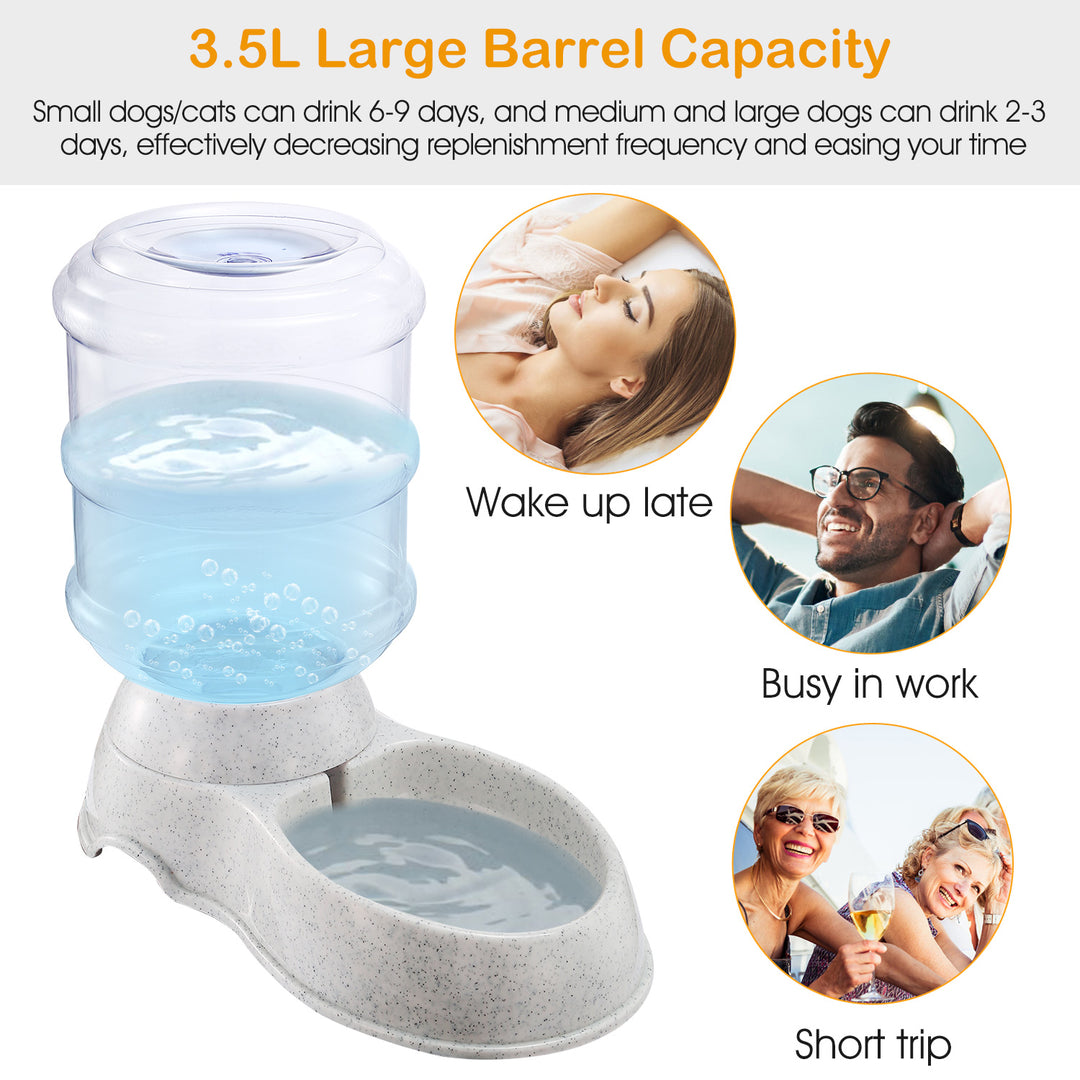 1-Gallon Gravity Water Dispenser for Cats &amp; Dogs