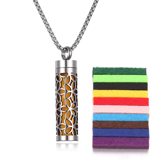 Stainless Steel Aromatherapy Essential Oil Diffuser Necklace