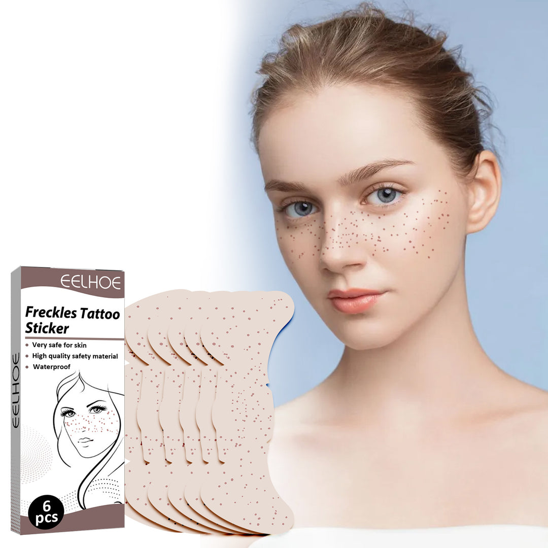 Waterproof Freckles Tattoo Stickers – Natural Look 6 Pack