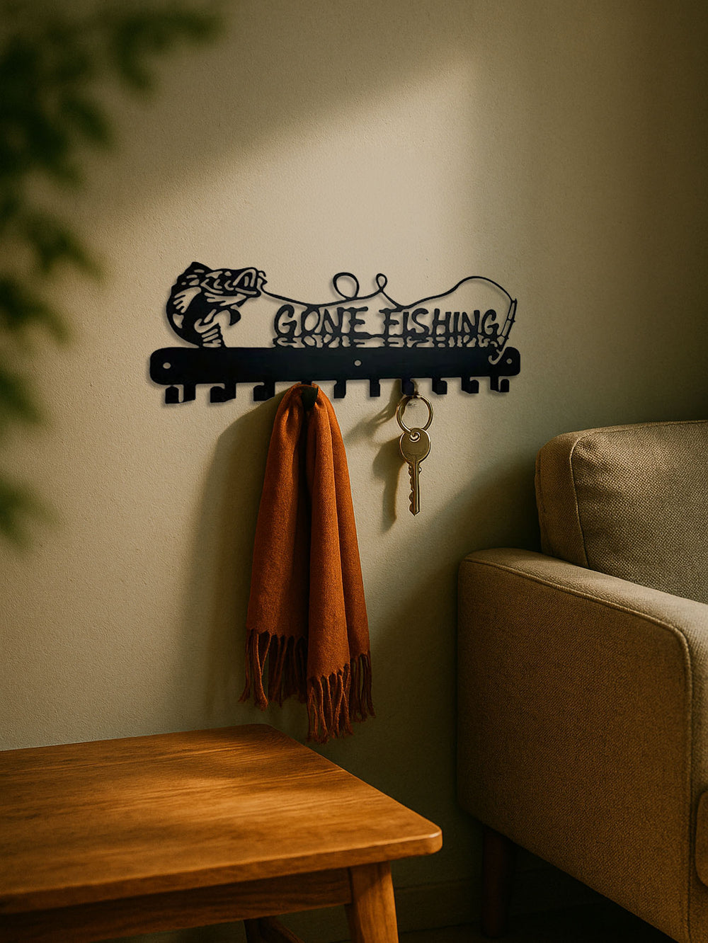 Black Decorative Metal Wall Hook
