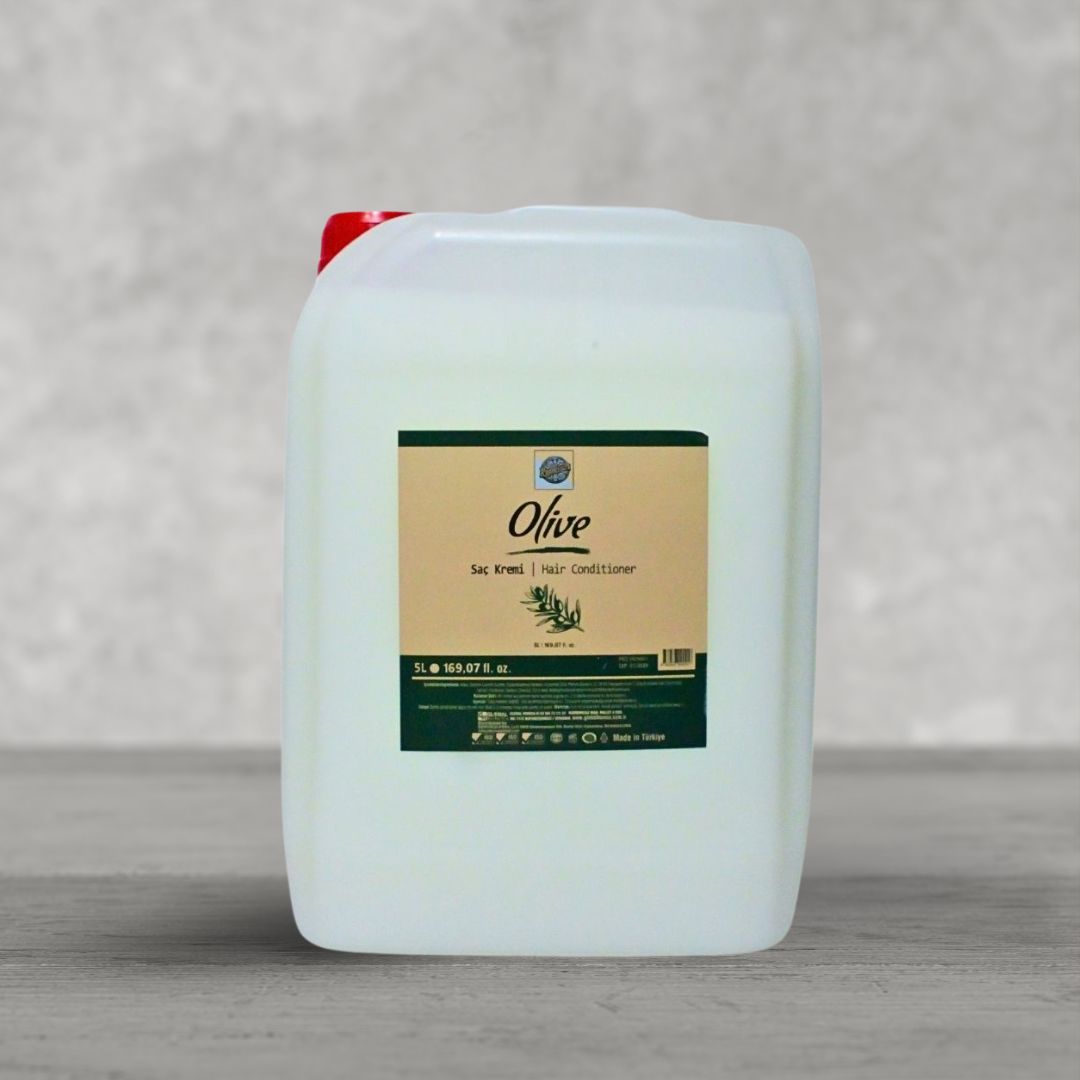 1.3-Gallon Olive Hair Conditioner Refill