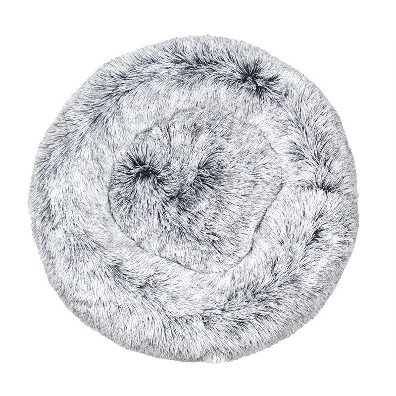 Cozy Plush Calming Pet Bed for Winter Comfort