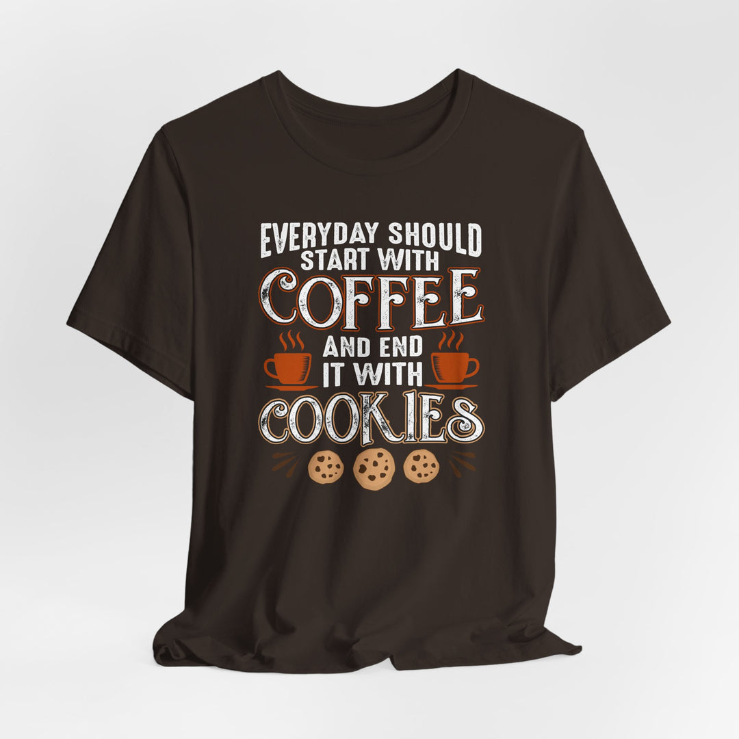 Coffee &amp; Cookies Tee – Cozy Gift for Coffee Lovers