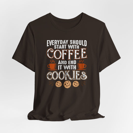 Coffee &amp; Cookies Tee – Cozy Gift for Coffee Lovers