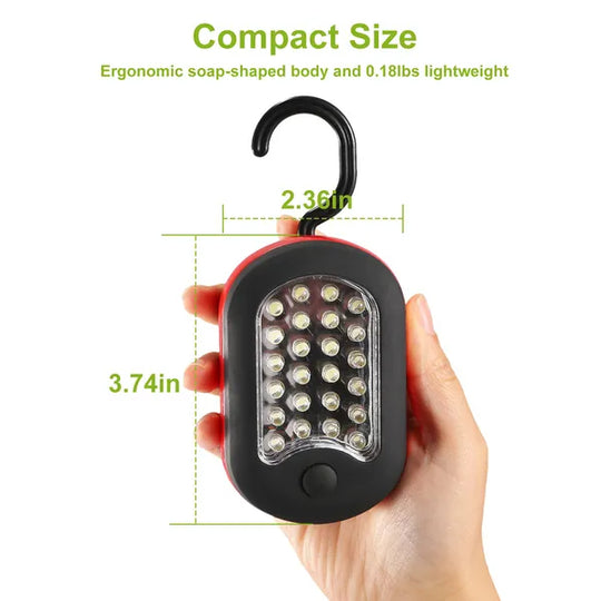 27-LED Magnetic Work Light with Hanging Hook
