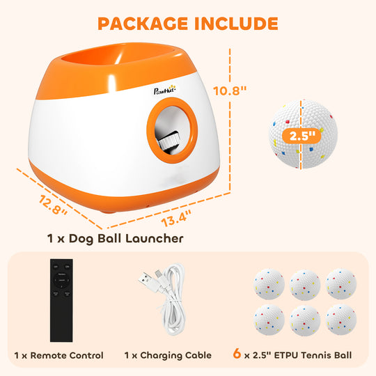 Automatic Dog Ball Launcher with 26–79-Foot Range
