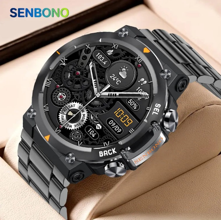 MAX18 AMOLED Smartwatch with Bluetooth Calls &amp; AI Fitness Tracking