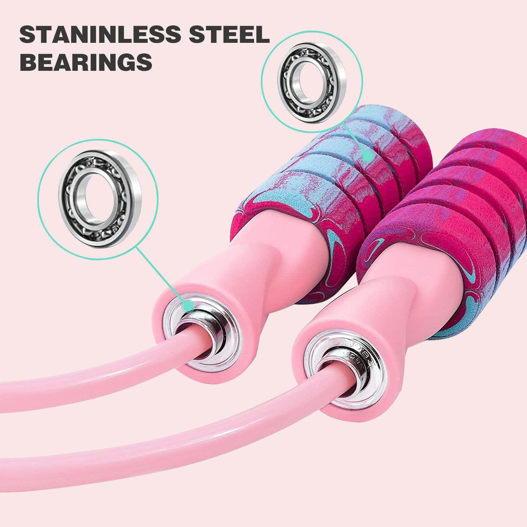 2-in-1 Adjustable Weighted Jump Rope
