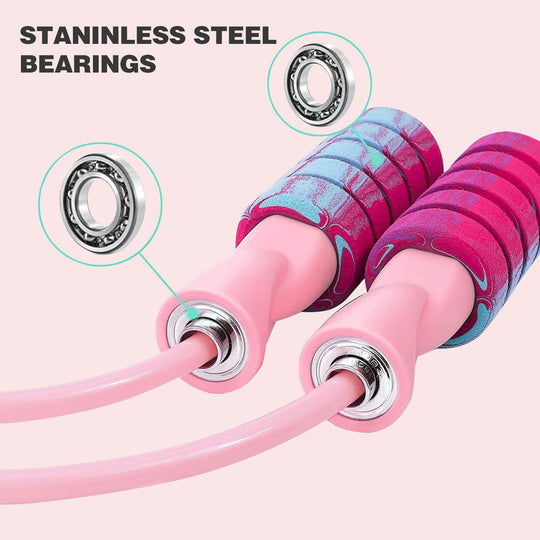 2-in-1 Adjustable Weighted Jump Rope