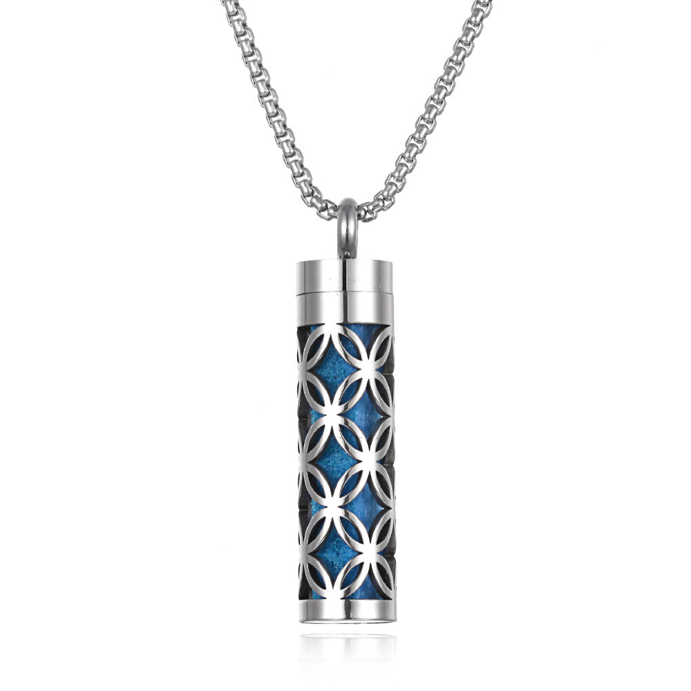 Stainless Steel Aromatherapy Essential Oil Diffuser Necklace