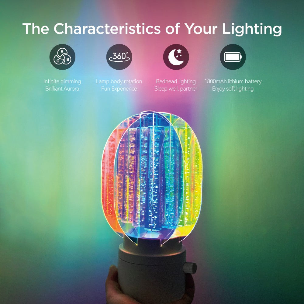 The Plastic Version Of The Aurora Lamp Is Lightweight And Easy To Carry