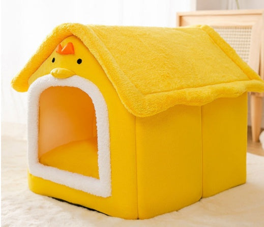 Plush Cozy Foldable Pet House