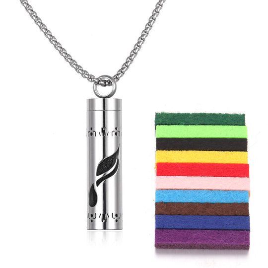 Stainless Steel Aromatherapy Essential Oil Diffuser Necklace