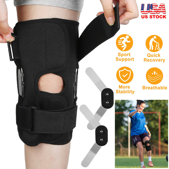 Adjustable Open-Patella Knee Support Brace