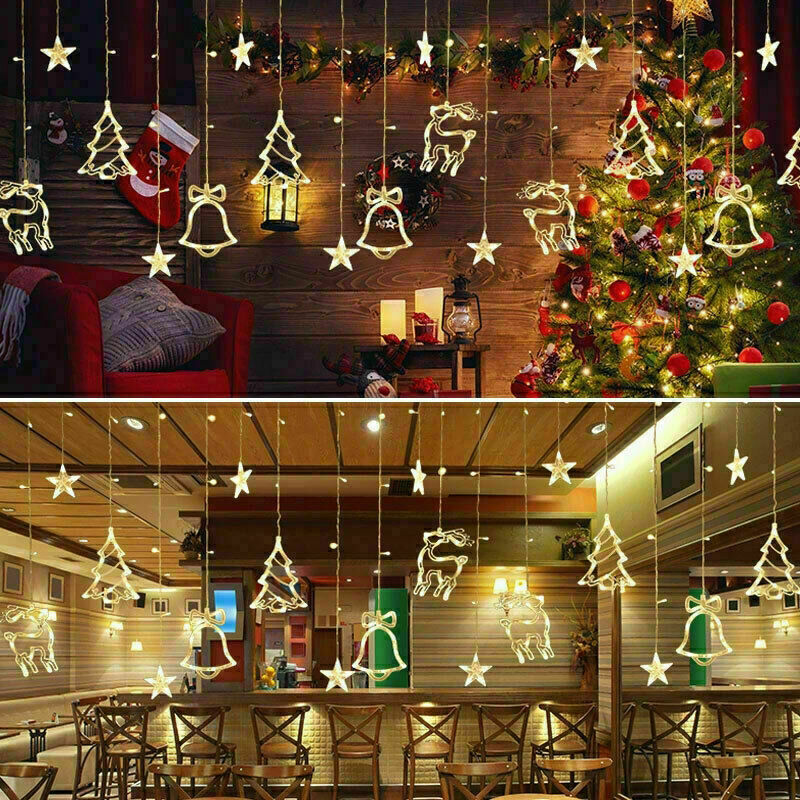 LED Star Curtain String Lights