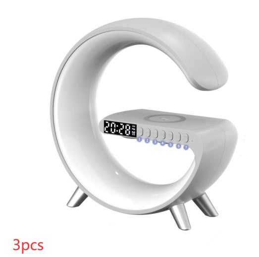 G-Shaped LED Lamp with Speaker &amp; Wireless Charger