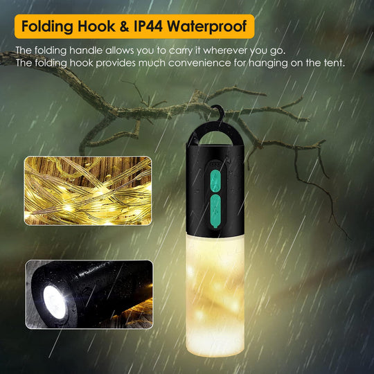 4-in-1 Rechargeable Camping String Light
