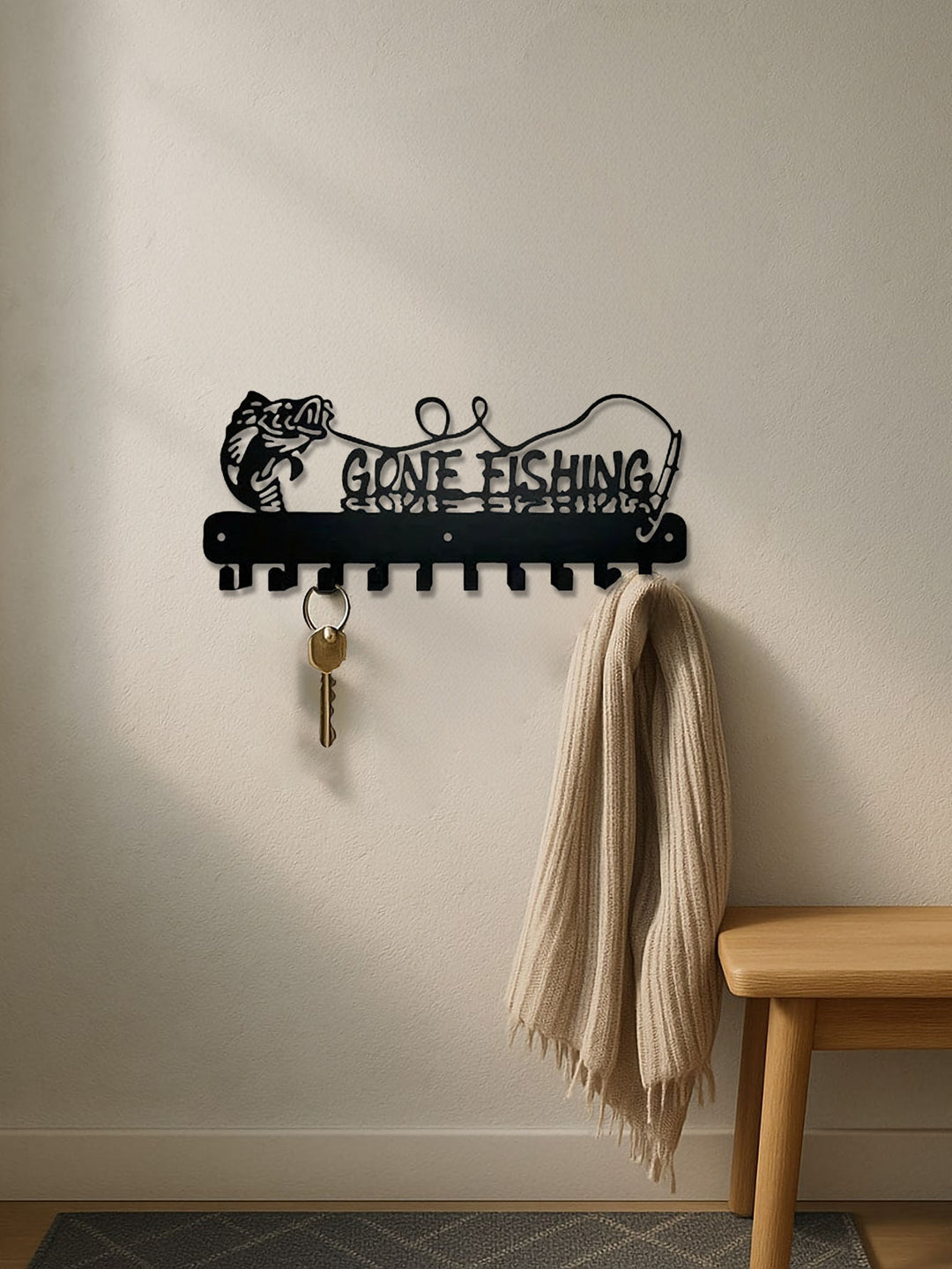 Black Decorative Metal Wall Hook