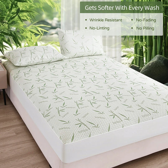 Bamboo Viscose Fitted Mattress Protector Cover