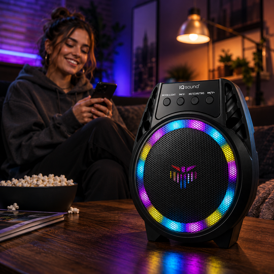 4" Bluetooth TWS LED Party Speaker