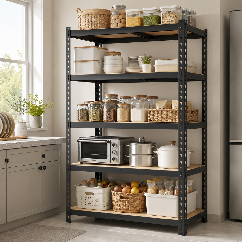 5-Tier Heavy Duty Adjustable Metal Storage Shelving