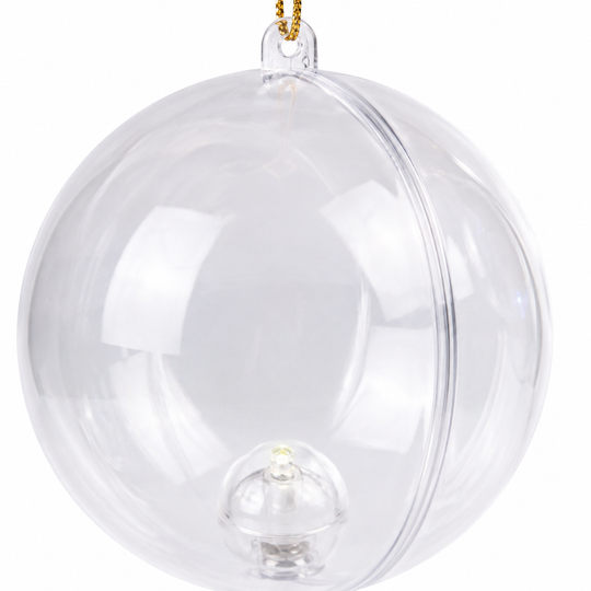 10-Piece LED Light-Up Christmas Ornament Ball Set