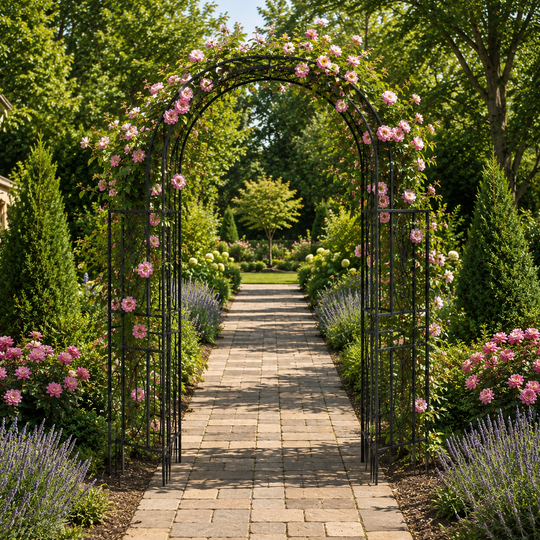 Heavy Duty Metal Garden Arbor for Climbing Plants