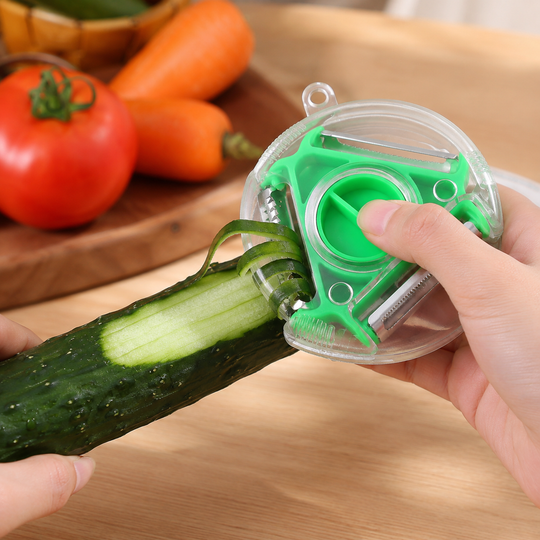 3-in-1 Rotary Vegetable Peeler &amp; Julienne Slicer
