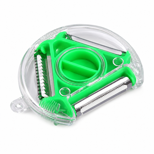 3-in-1 Rotary Vegetable Peeler &amp; Julienne Slicer