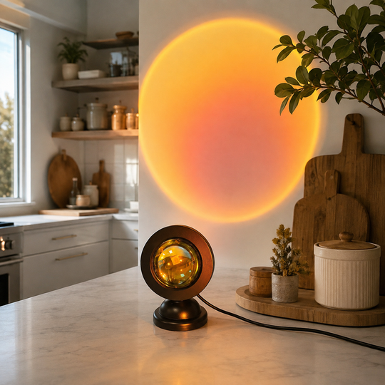 Sunset Projection Lamp with Remote – 16 Color LED Mood Light