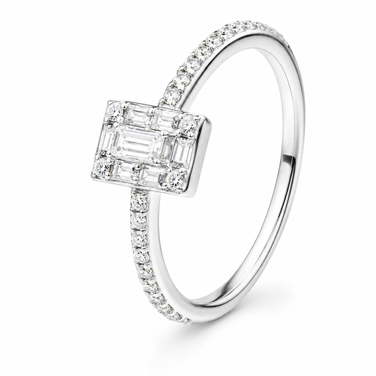 925 Sterling Silver Zircon Fashion Ring