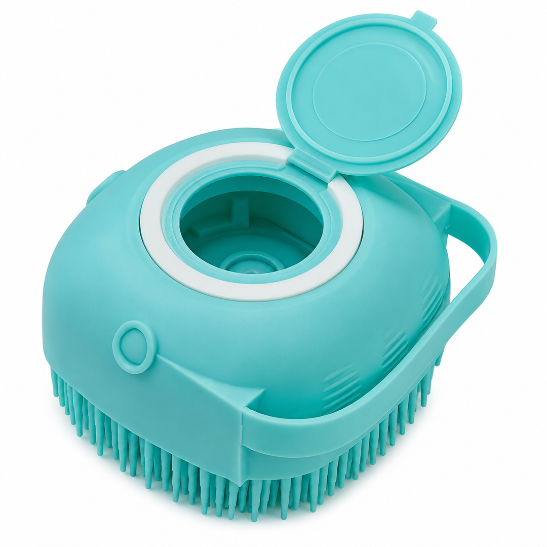 Silicone Pet Grooming Bath Brush for Deshedding