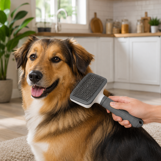 Self Cleaning Pet Slicker Brush for Dogs &amp; Cats