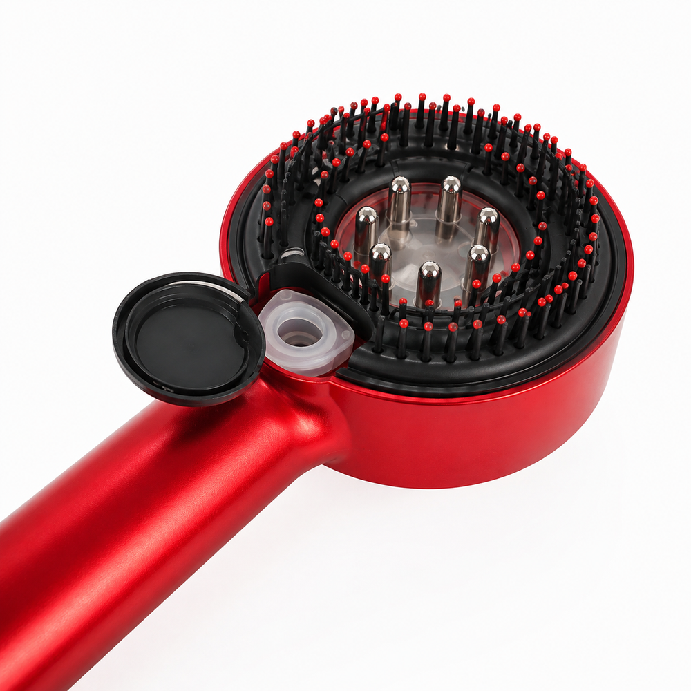 Electric Scalp Massage Comb with Liquid Applicator