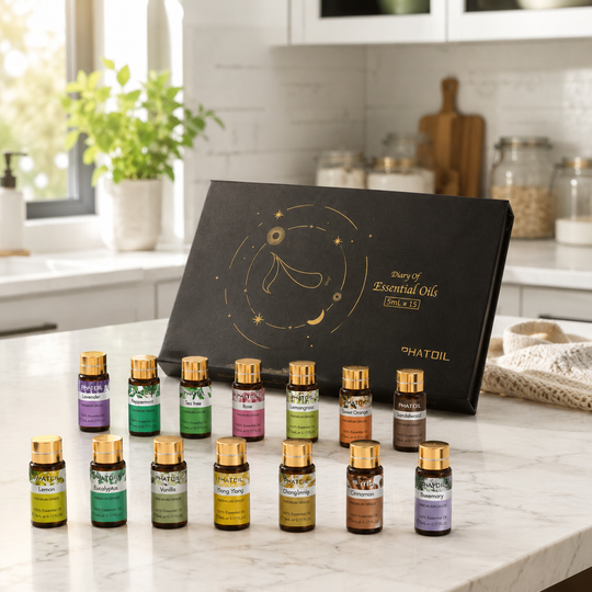 15-Piece Pure Essential Oil Gift Set – 5mL Bottles