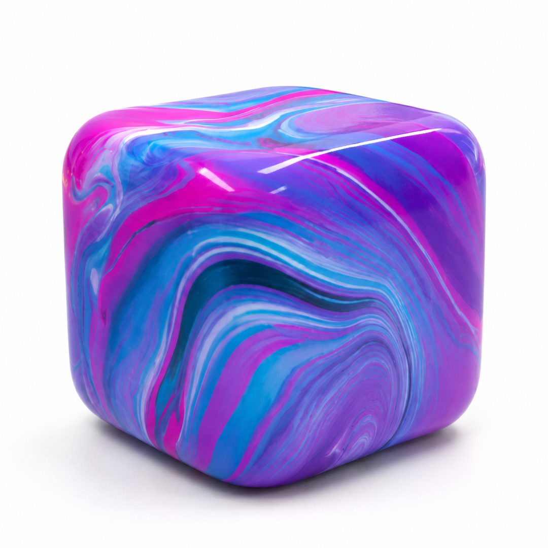 Slow-Rebound Multicolor Cube Sensory Fidget Toy
