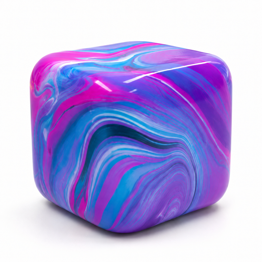Slow-Rebound Multicolor Cube Sensory Fidget Toy