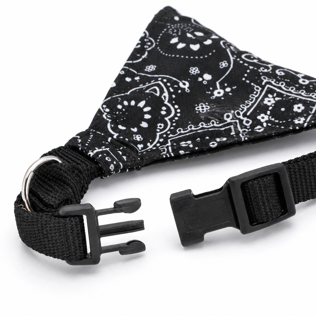 Adjustable Polyester Bandana Collar for Cats