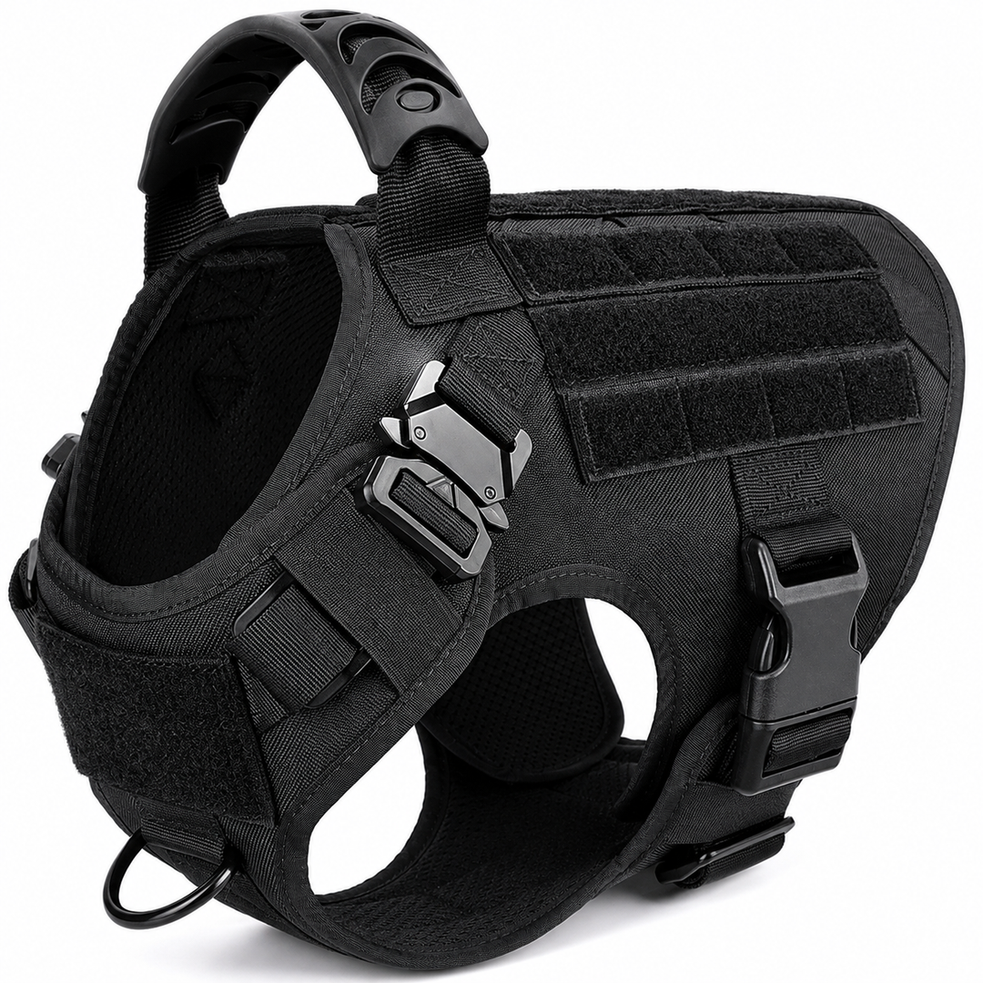 Large Dog Tactical Harness - Collar &amp; Leash Set