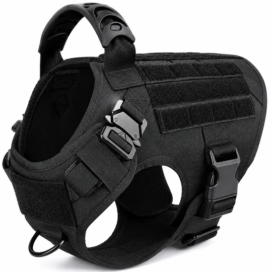 Large Dog Tactical Harness - Collar &amp; Leash Set