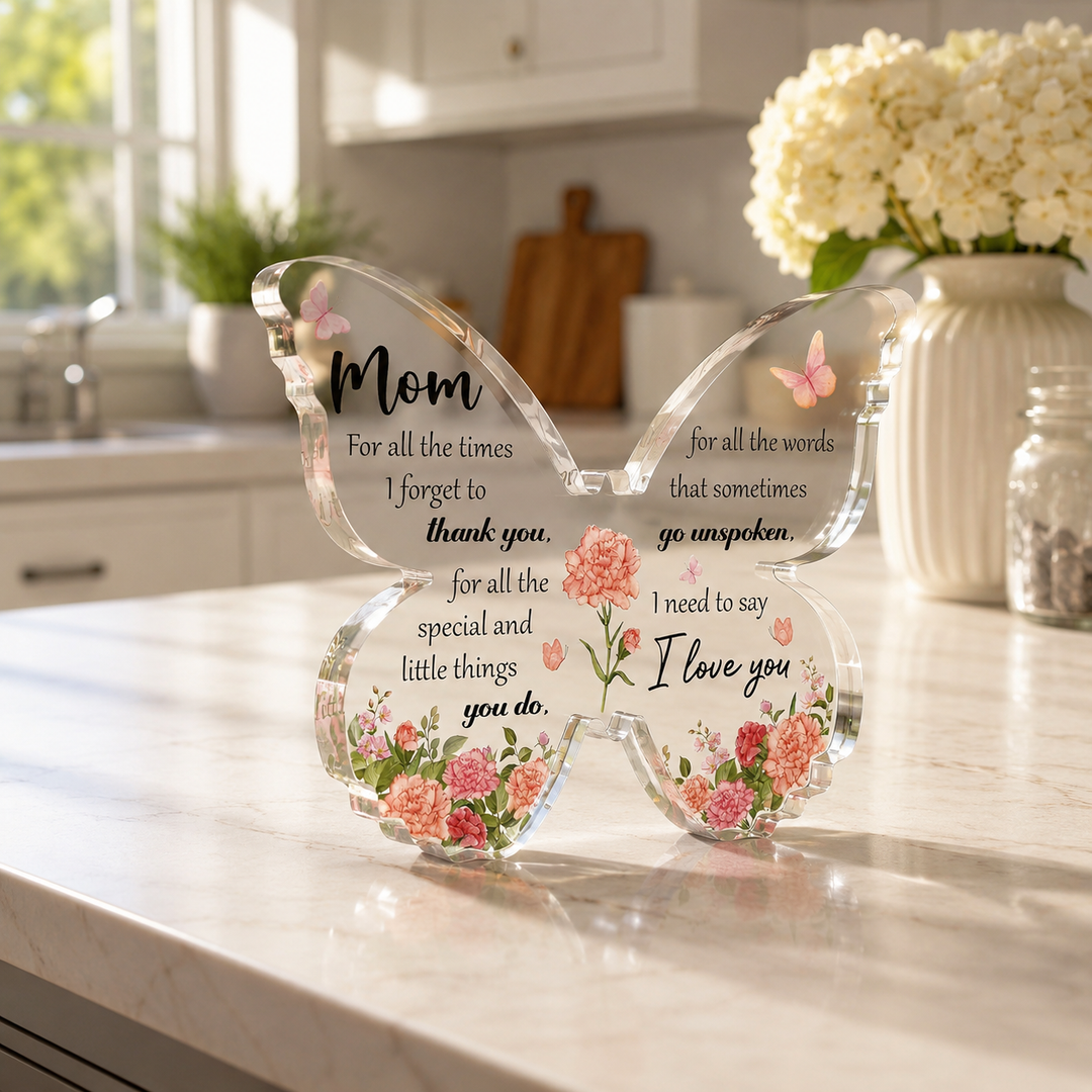 Butterfly Acrylic Mom Appreciation Keepsake