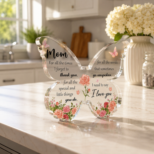 Butterfly Acrylic Mom Appreciation Keepsake