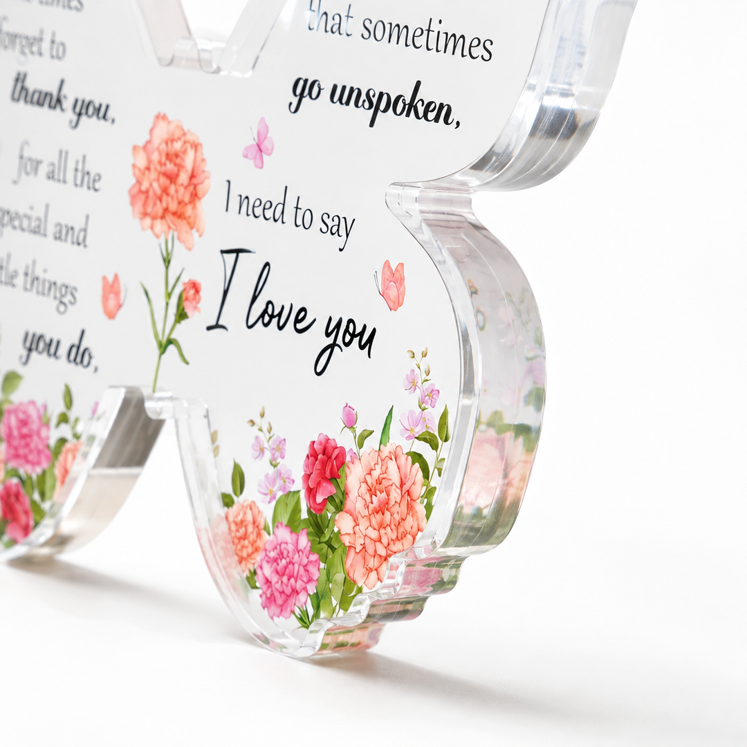 Butterfly Acrylic Mom Appreciation Keepsake