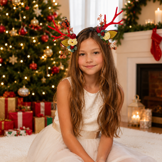 Christmas Reindeer Antler Headband for Kids &amp; Adults