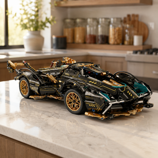V12 Racing Sports Car Building Block Set – 1690 Pieces