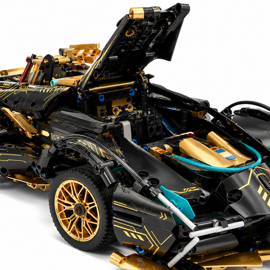 V12 Racing Sports Car Building Block Set – 1690 Pieces