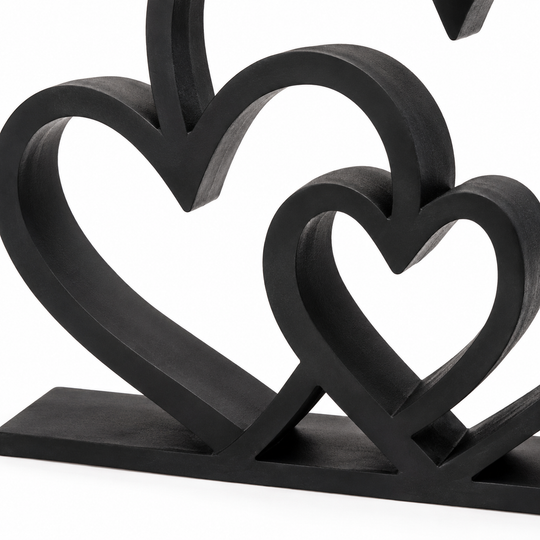 Heart-to-Heart Love Statue – Modern Home Decor